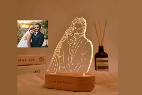 Lámpara fotográfica 3D personalizada · Fotografía 4