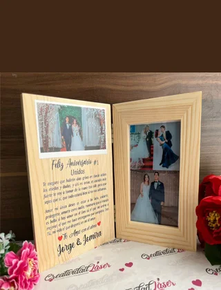 Tarjeta Libro con collage romántico