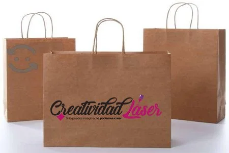 Bolsas kraft con logotipo · Fotografía 2