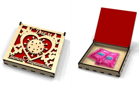 Caja calada con corazón · Fotografía 2
