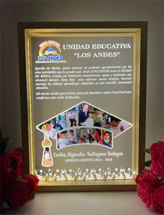 Cuadro de reconocimiento educativo