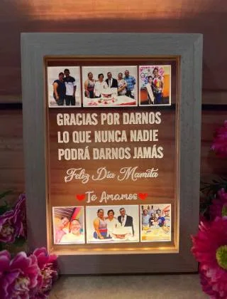 Cuadro LED Agradecimiento para mamá · Fotografía 2