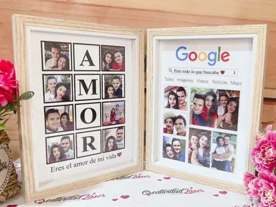 Portarretrato Díptico AMOR y buscador · Fotografía 2
