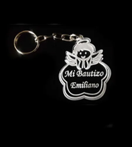 Llavero angelito de bautizo