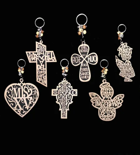Recuerdo Dijes religiosos calados