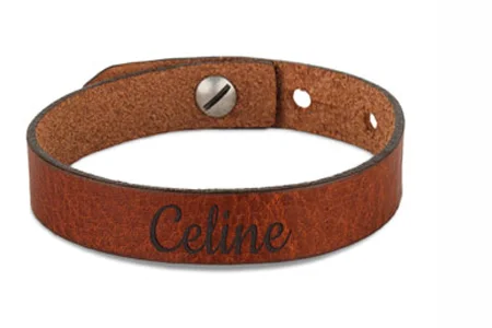 Pulsera de cuero personalizada