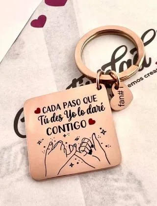 Llavero Manos y frase de pareja · Fotografía 2